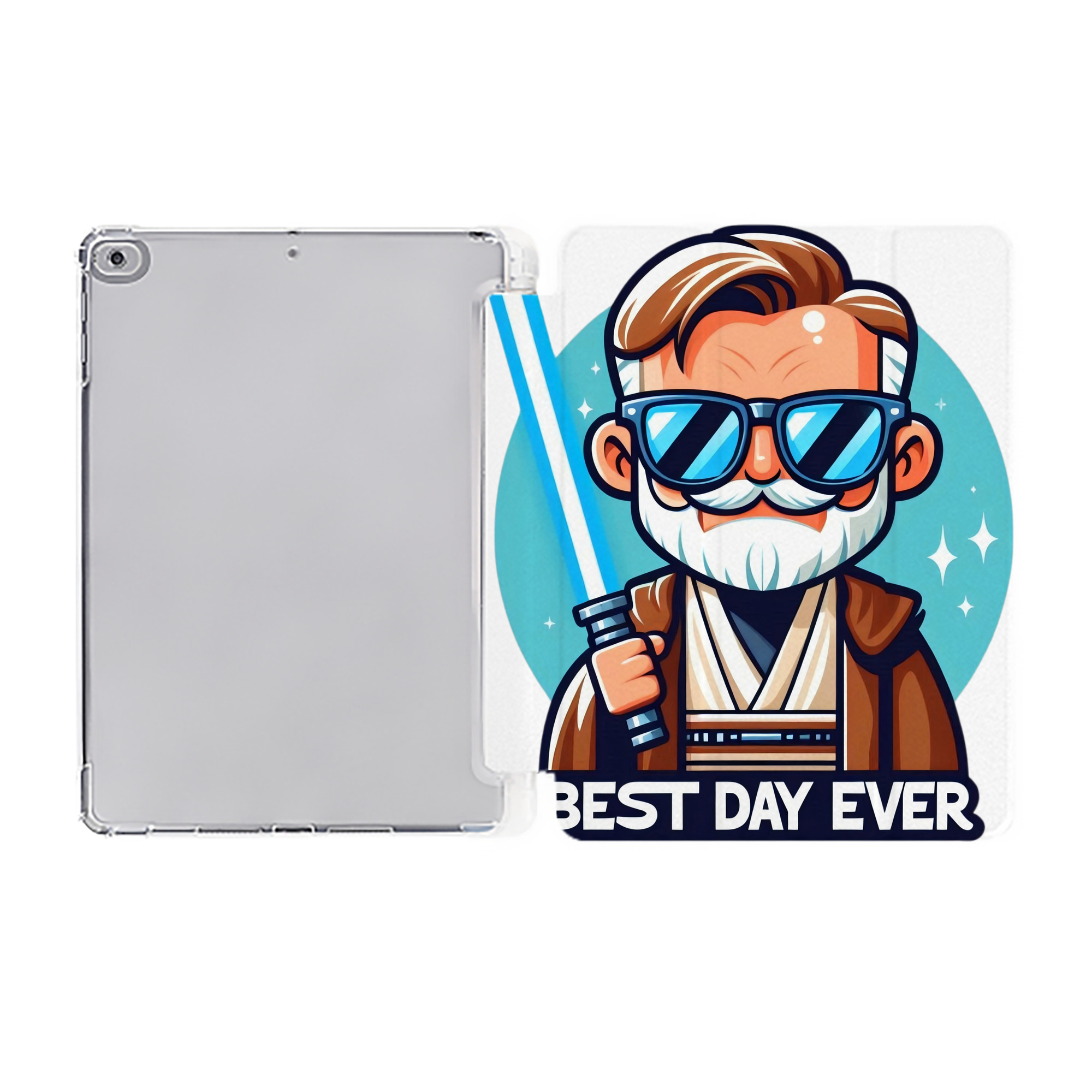 （画像用） スター・ウォーズ Star Wars IPad ケース ペン収納付き 三つ折りスタンド PUレザー×シリコン 対応機種9.5/10.5/10.9インチ